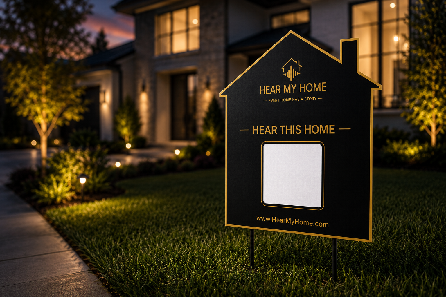 Hear My Home Sign Kit at a listing